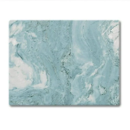Teal Quartz 10 Inch X 8 Inch Tempered Glass Counter Saver