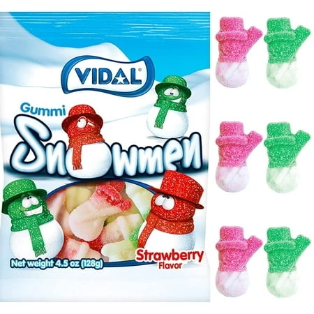Christmas Snowman Gummi Candy, 4.5 Ounce Bag - Festive Treats For The Holidays