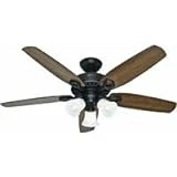 26447 52 Inch Architect Series Plus Ceiling Fan With Blades And Light Kit, New Bronze