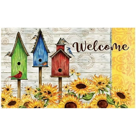 Mat - Sunny Birdhouse Design For Indoor And Outdoor Use