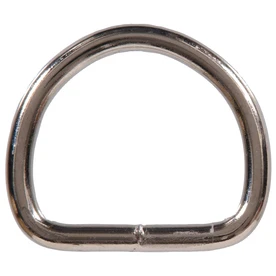 Welded Dee Ring, Heavy Duty Steel, 3 Inch, 2 Pack
