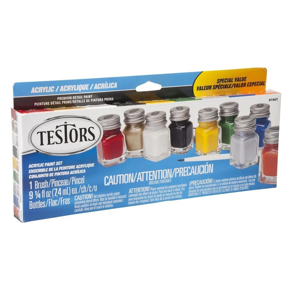 0.25 oz. 9-Color Value Acrylic Paint Set (6-Pack)