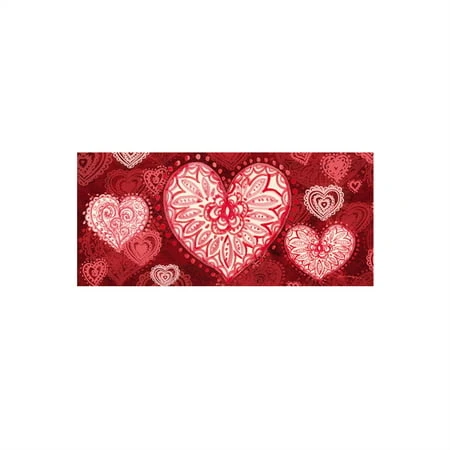 Evergreen Indoor/outdoor Floor Mat & Doormat, Red, 10 Inch X 22 Inch