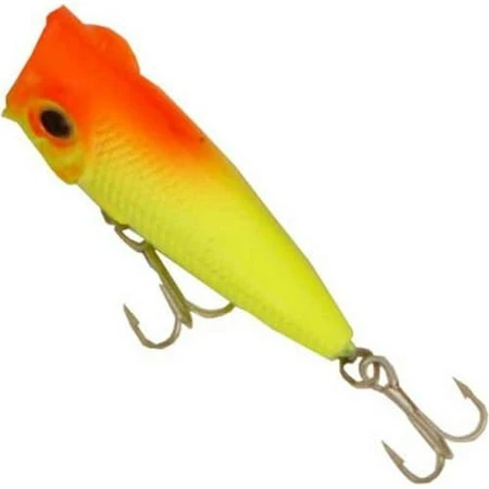 Pond Favorites Popper 2' Fishing Lure In Chartreuse And Orange