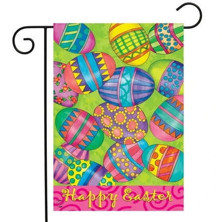 Easter Eggs Holiday Garden Flag 12.5" X 40" Decorative Outdoor Decor