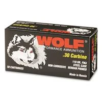 .30 Carbine Full Metal Jacket 110 Grain Ammunition - 50 Rounds