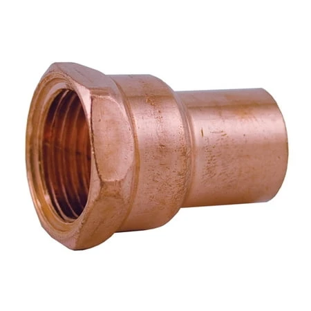 3/4" X 1/2" Wrot/acr Solder Joint Copper Female Adapter - Part Number C75133