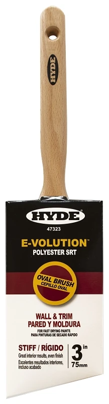 3 Inch Stiff Polyester Srt Paint Brush For Smooth Finishes