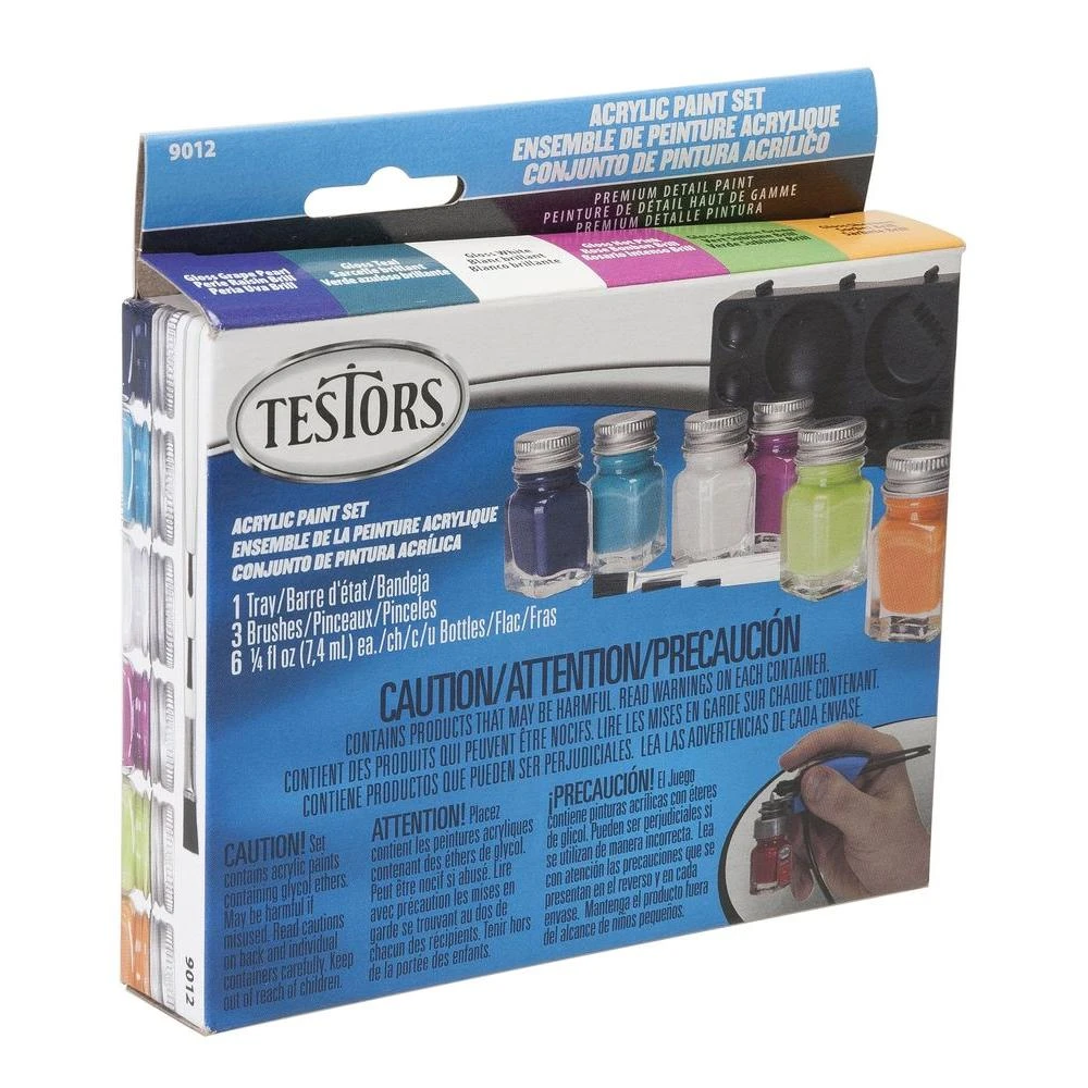 0.25 oz. 6-Color Trend Acrylic Paint Set (4-Pack)