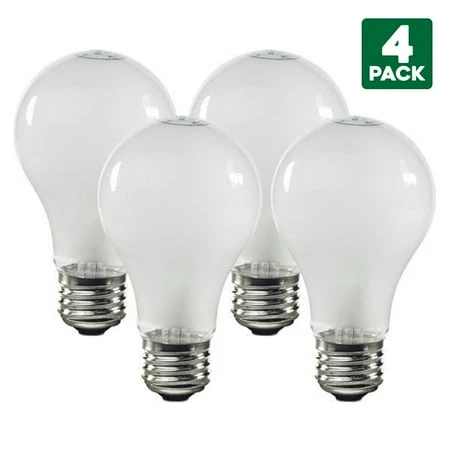 4-pack Sylvania 100w A19 Incandescent Light Bulbs, E26 Base, 1710 Lumens, Dimmable, 120v