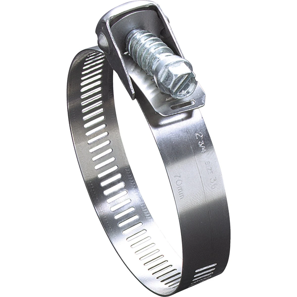 4 In. Zinc-plated Carbon Duct Clamp, Model 5672053, 100 Pk