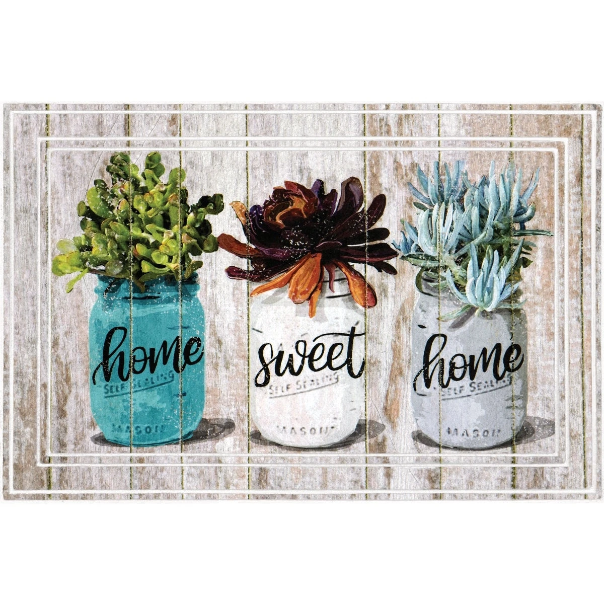 Apache Fashionables Home Sweet Home Jars Door Mat, 24 In. X 36 In., Multi Color