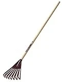 Clog-free Poly Shrub Rake With 42-inch Wood Handle Model 1904400