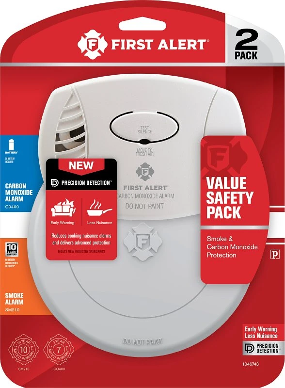 Smoke & Carbon Monoxide Alarm, 10-Year Battery