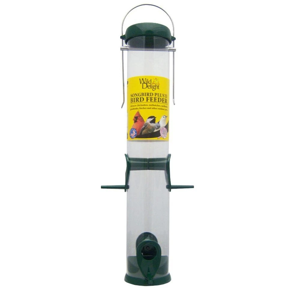 15 In. Wild Delight Metal Songbird Plus Bird Feeder For Backyard Bird Watching