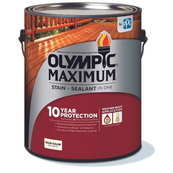 Maximum Solid Stain, 1 Gallon, Oxford Brown Color