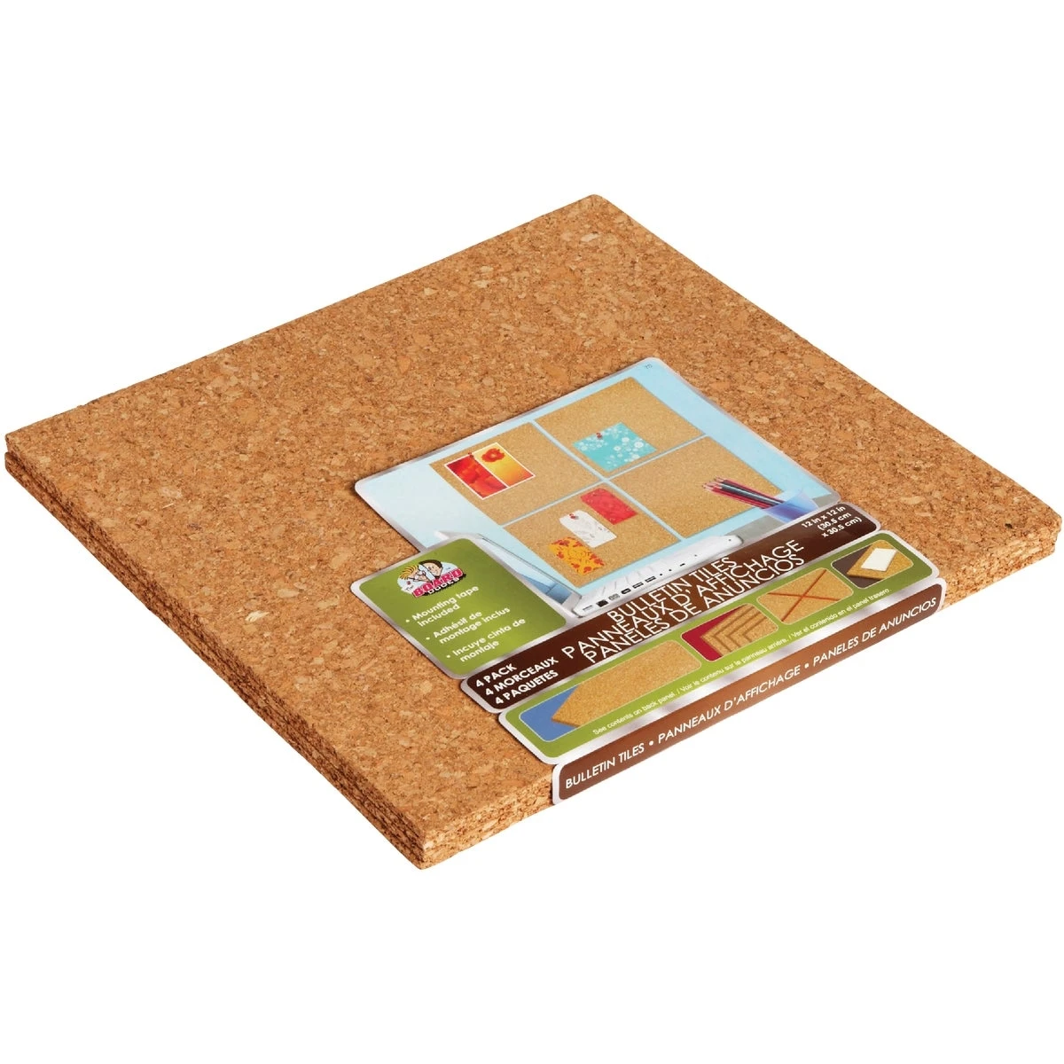 Light Cork Tiles 12" X 12" - Model Cxp85-9997