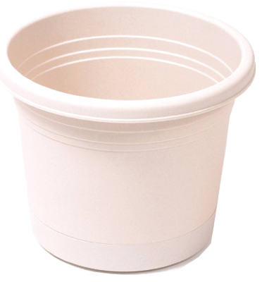 Tan Plastic Planter & Saucer Set, 4.5-inch, Model Rr0424ot