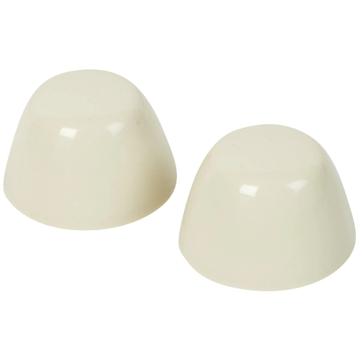 Almond Plastic Snap-on Toilet Bolt Caps - 2 Count Set