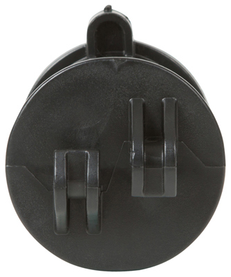 Electric Fence Insulator, Screw-On, Black, 25-Pk