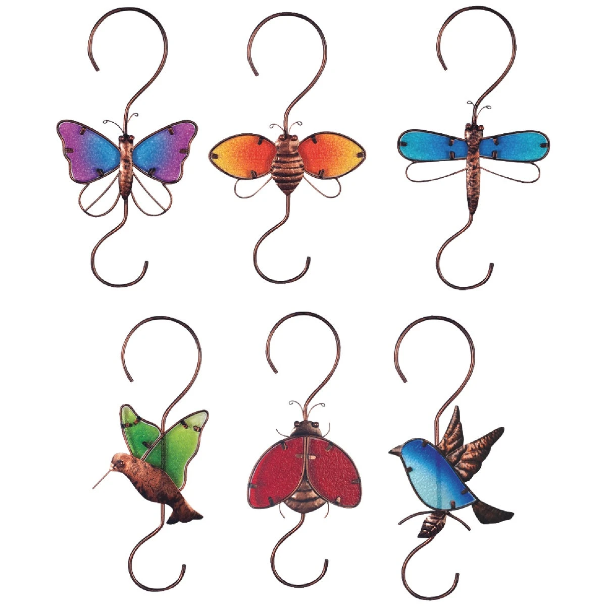 Glass Gardens Decorative Hanging Hook - 12 Inch Multi-colored Ornament