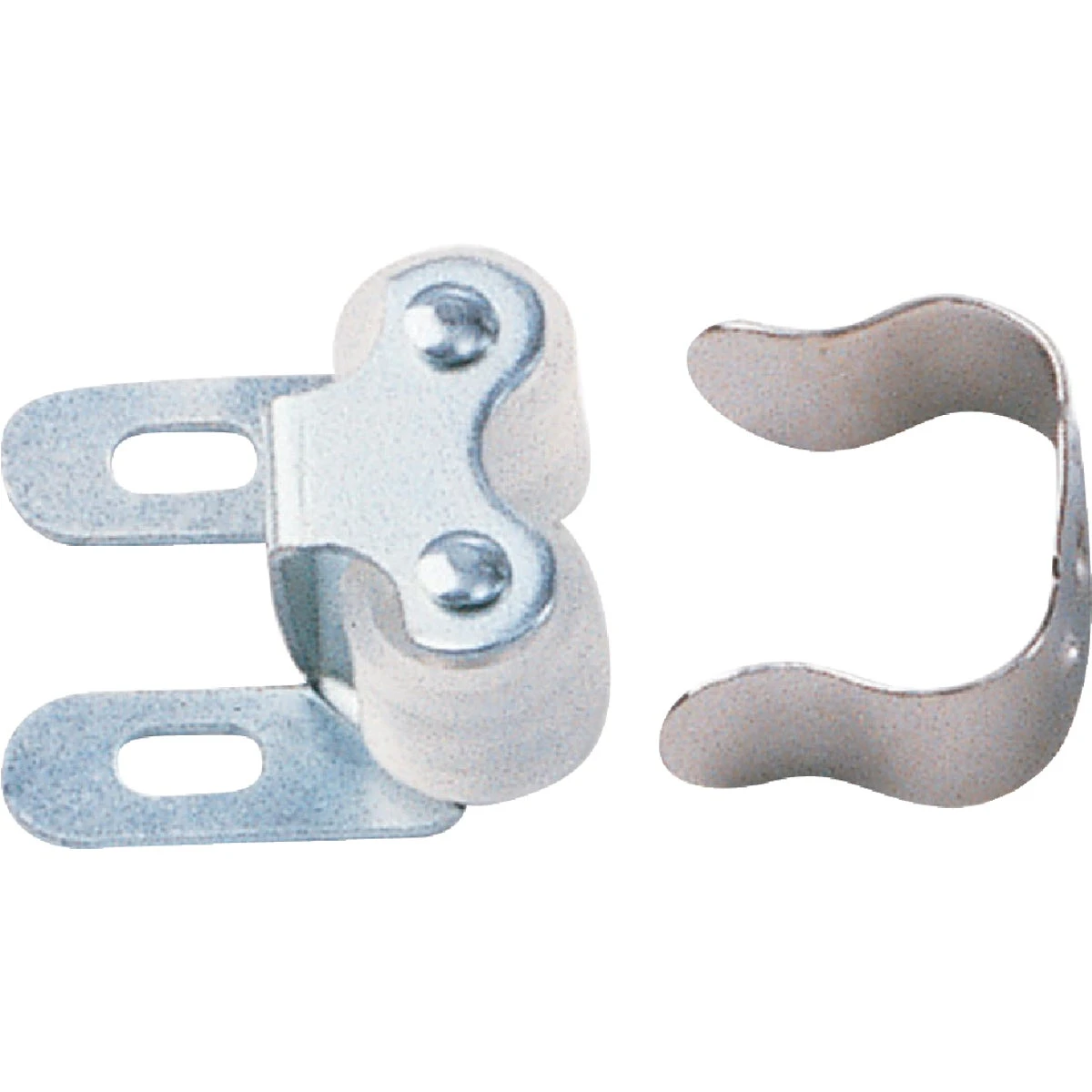 Nickel-plated Finish Roller Catch With 3 No. 5-1/2 In. Phillips Screws, Model 04701