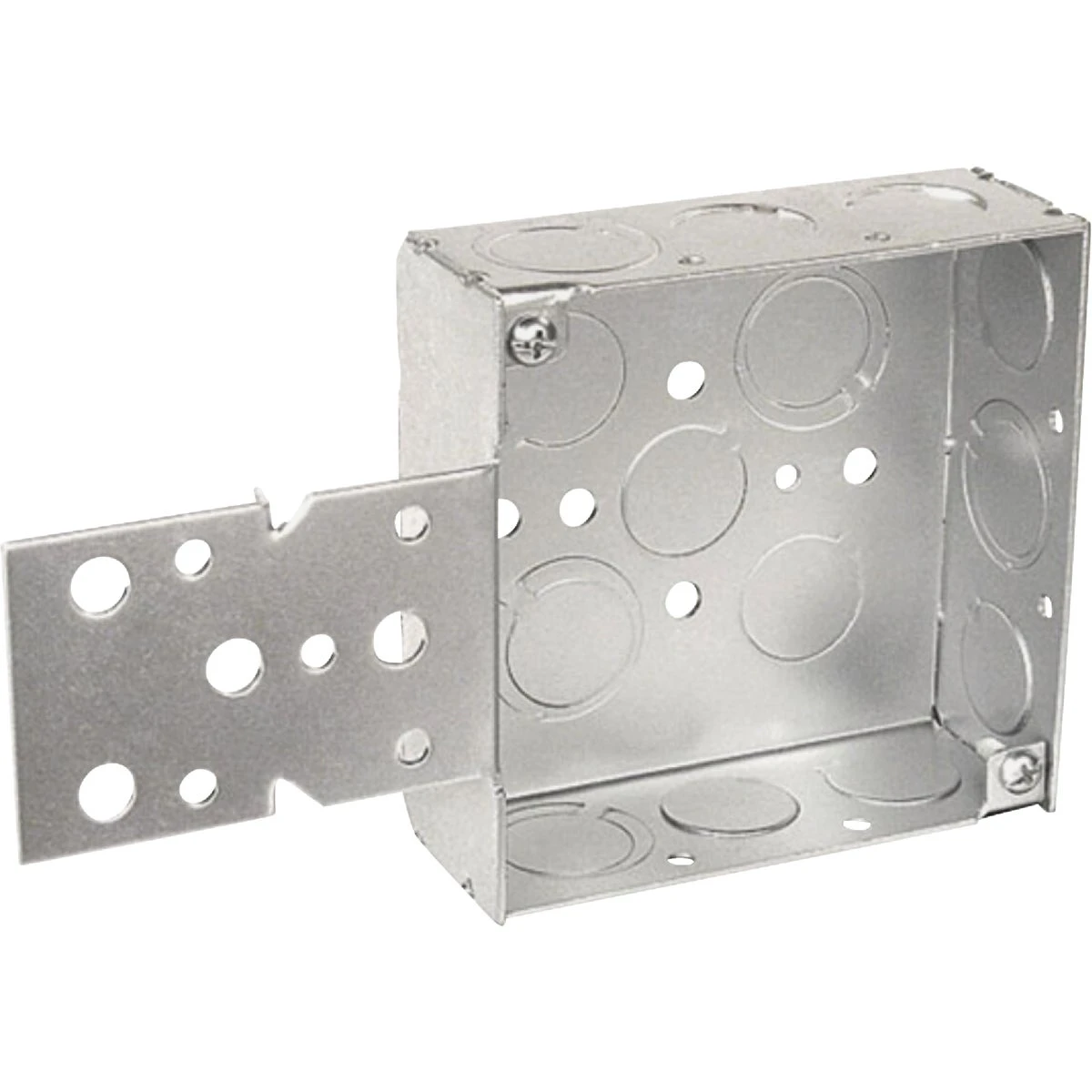 B Bracket Mount 4 In. X 4 In. Square Box With Off-center Knockouts