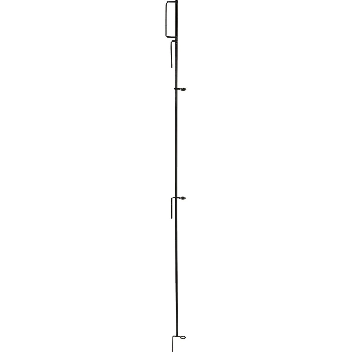 3 Inch Wide X 49 Inch High Black Powder-coated Steel Multi-purpose Fence Latch