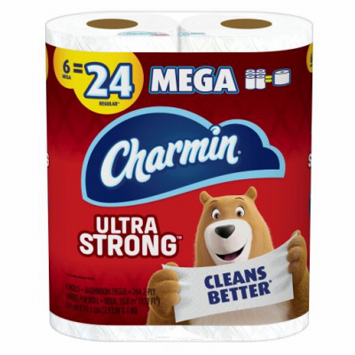 Ultra Strong Mega Roll Bath Tissue, 2-Ply, 286-Sheets Per Roll, 6-Pk.