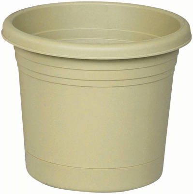 Olive Green Plastic Planter & Saucer Set, 6-inch, Model Rr0624og