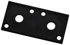 3" X 1.3" X 1/8" Black Heavy Duty Mending Plate - 1 Piece