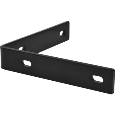 8.25" X 1.5" X 0.25" Black Heavy Duty Corner Brace - 1 Piece