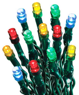 Christmas Solar Light Set, Micro Multi-color Led, 50 Count, Model V77466-88