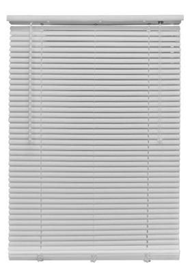 Room Darkening Mini Blinds, White Pvc, 1 X 46 X 64-inches
