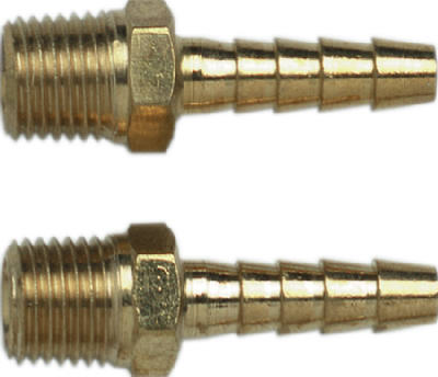 Mp3206 Air Compressor Barbed Hose End 1/4 X 1/4-in. Npt Male 2-pk