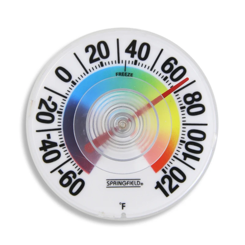 Taylor Springfield Dial Thermometer Plastic Multicolored 91903