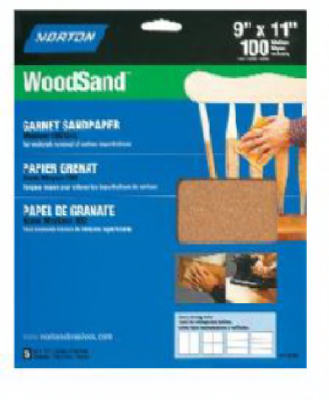 5-pack 9 X 11-inch 100-grit Sanding Sheets Model #07660747990