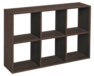 Mini 6-cube Organizer In Espresso Finish - Closetmaid Model 158200