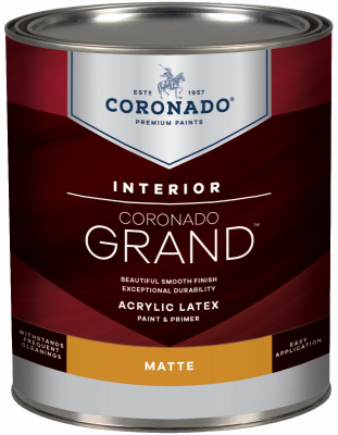 701.1.4 Quart Matte White Interior Paint For Home And Office
