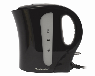 Cordless Kettle, Black, 1-liter Capacity, Model K2087