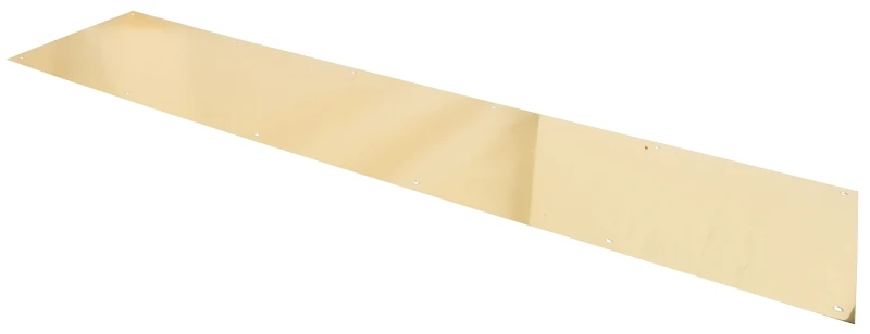 Kick Plate 8" X 34" Bright Brass For Door Protection