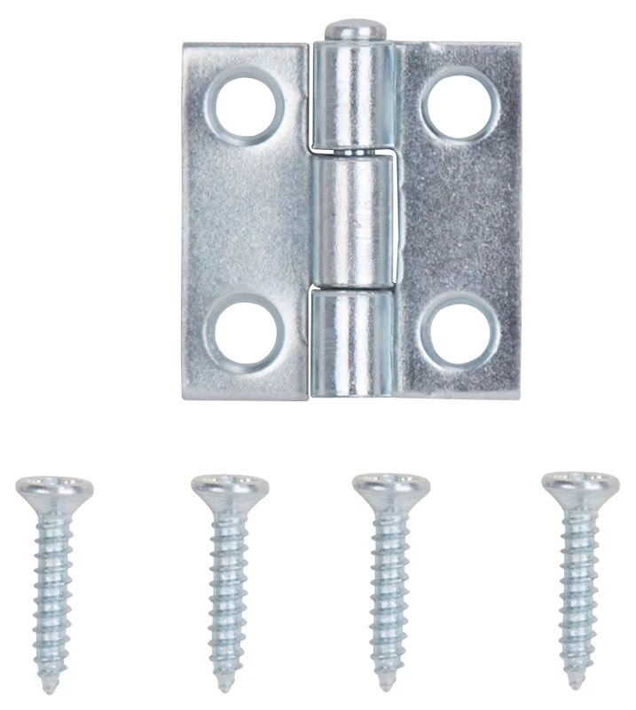 Utility Square Corner Hinge, Stainless Steel, 1 X 1 Inch, Model Lr-052-ps