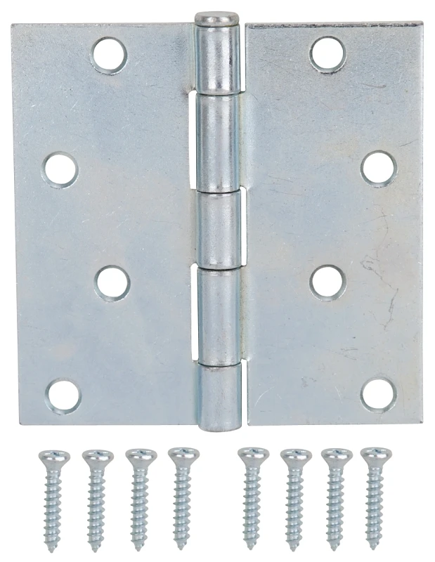 4x4 Inch Utility Steel Hinge With Five Knuckle Full Mortise Design