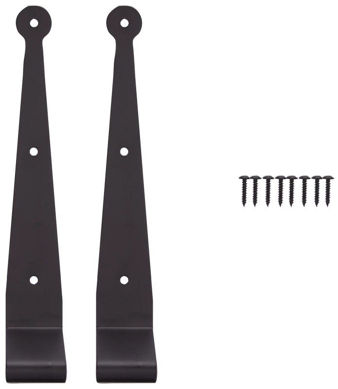 Hinge Strap 10 Black Stainless Steel 1-1/2 Inch Offset