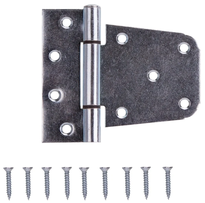 Heavy-duty Galvanized Steel Gate Hinge 3-1/2 In. With Screws Included