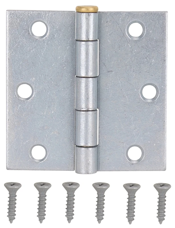 3x3 Inch Square Corner Galvanized Door Hinge For Interior And Exterior Use