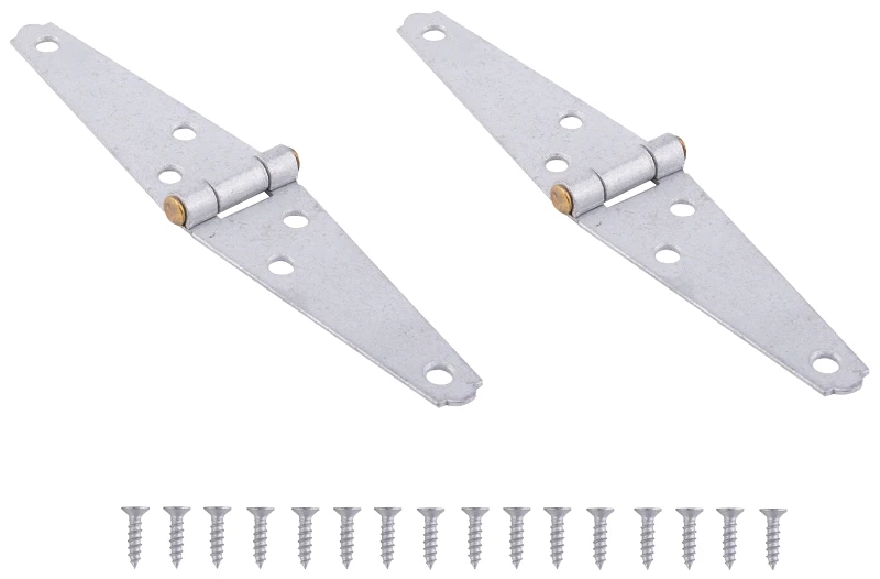 3 Inch Galvanized Steel Strap Hinge - Reversible For Left Or Right Doors