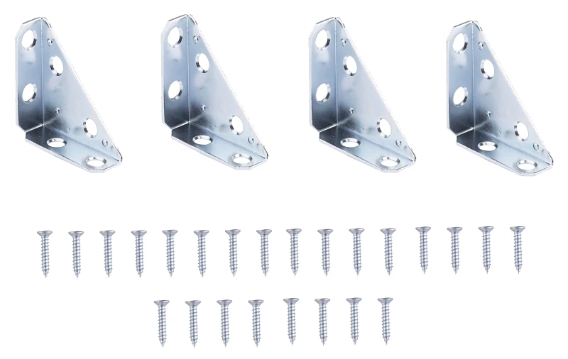 2 Inch Zinc Corner Brace For Reinforcing Right Angle Joints