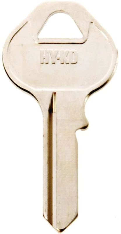 Hy-ko Key Blank Master M11 - Brass Nickel Finish, 1.889 In L X 0.934 In W
