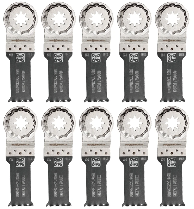 Universal E-cut Blade 1-1/8 Inch Bi-metal 10 Pack For Versatile Cutting